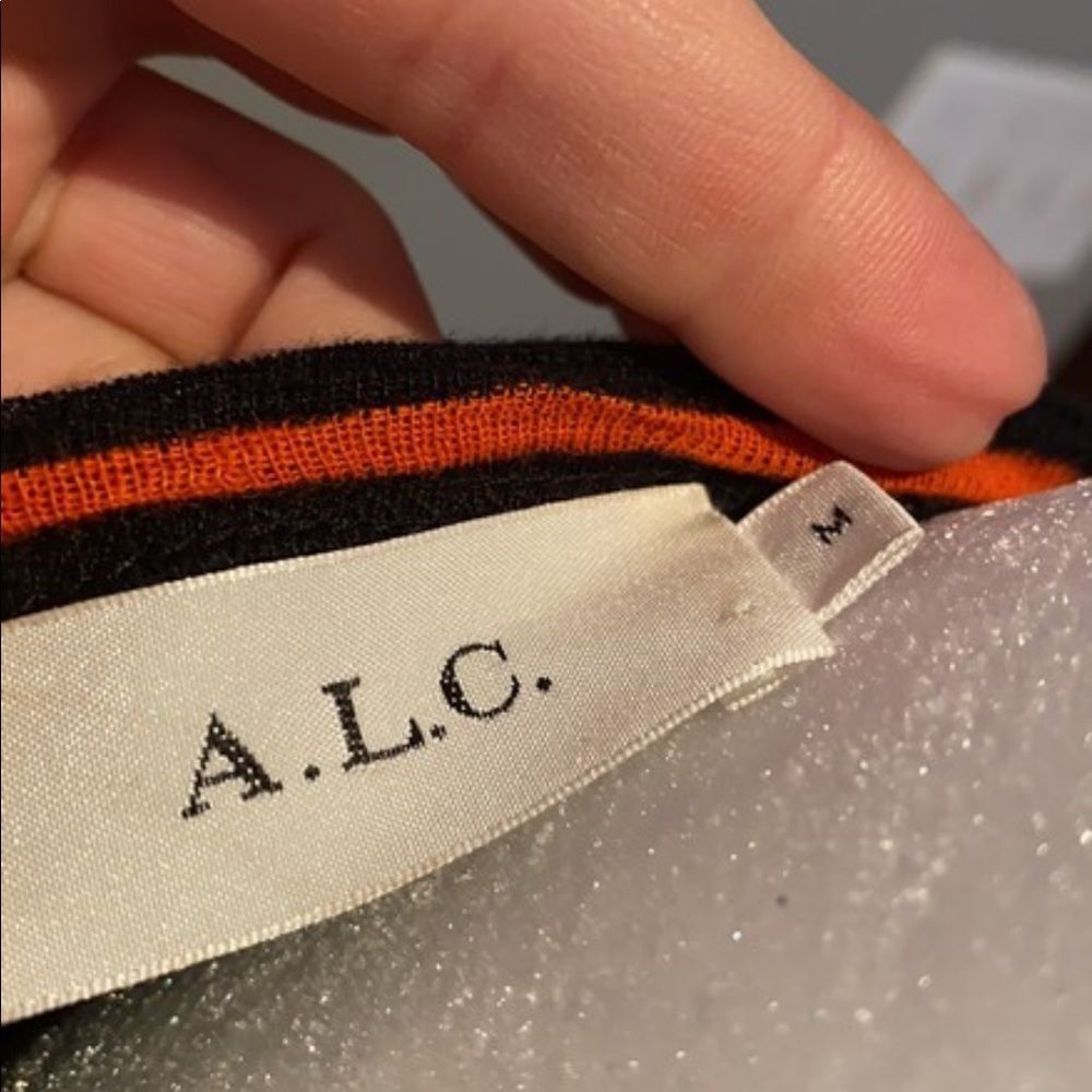 ALC striped asymmetrical dress - Picture 3 of 7